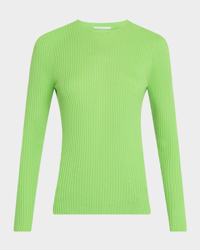 Browning Long-Sleeve Cashmere-Silk Top